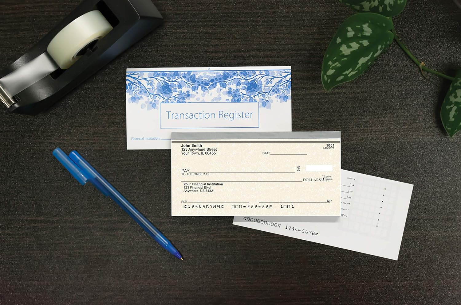 Parchment Personal Checks - Checks Personalized and Printed for Your Checking Account - 1 Box of Single Checks : Office Products