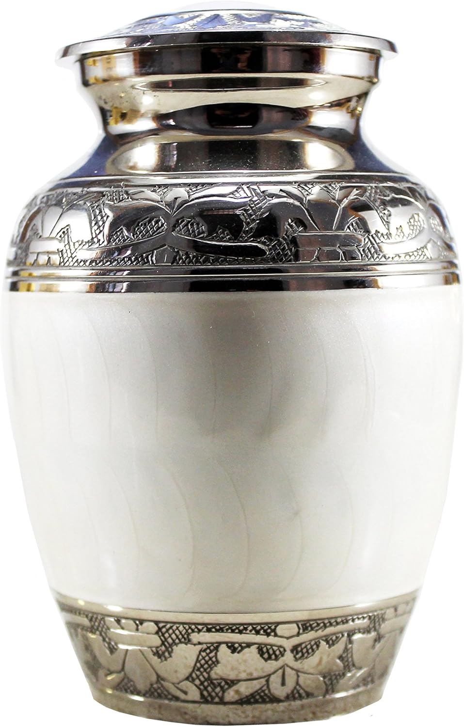 eSplanade Brass Cremation urn Memorial Container Jar Pot | Metal Urns | Burial Urns | Brass Urns.