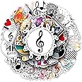 YEYENICMEU - YEYENICMEU- 50Pcs Waterproof Music Stickers for Water Bottles Vinyl Musical Note Stickers for Kids Music Sticker
