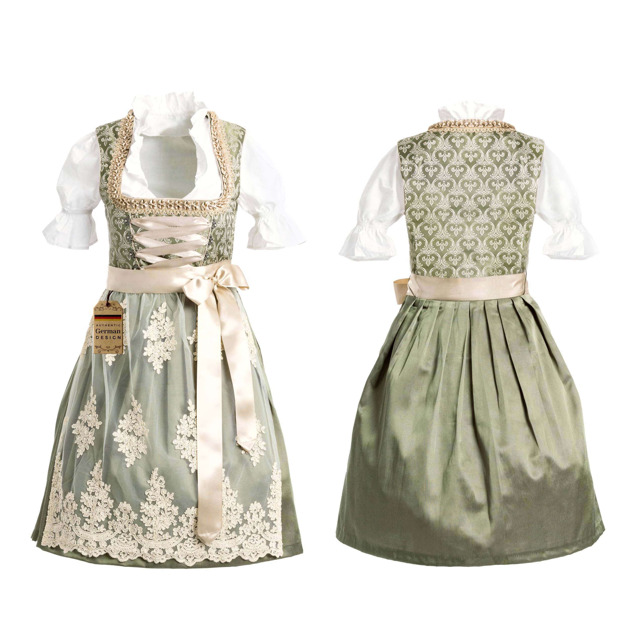 BAVARIA TRACHTEN Dirndl Dresses Women Traditional German X-Large, Green  Gold | eBay
