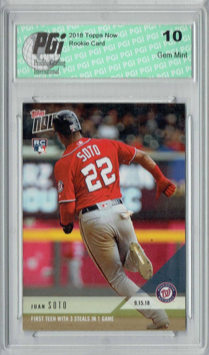 Amazon Juan Soto 2018 Topps Now 731 3 Steals 1058 Made Rookie 