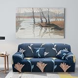 Teynewer 1-Piece Stretch Sofa Cover Wildflower 90-130cm Armchair Fit view 2