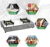 NJ The Right Choice NGB-200 Portable 2 Burner LPG Gas Stove 24 500 BTU view 5