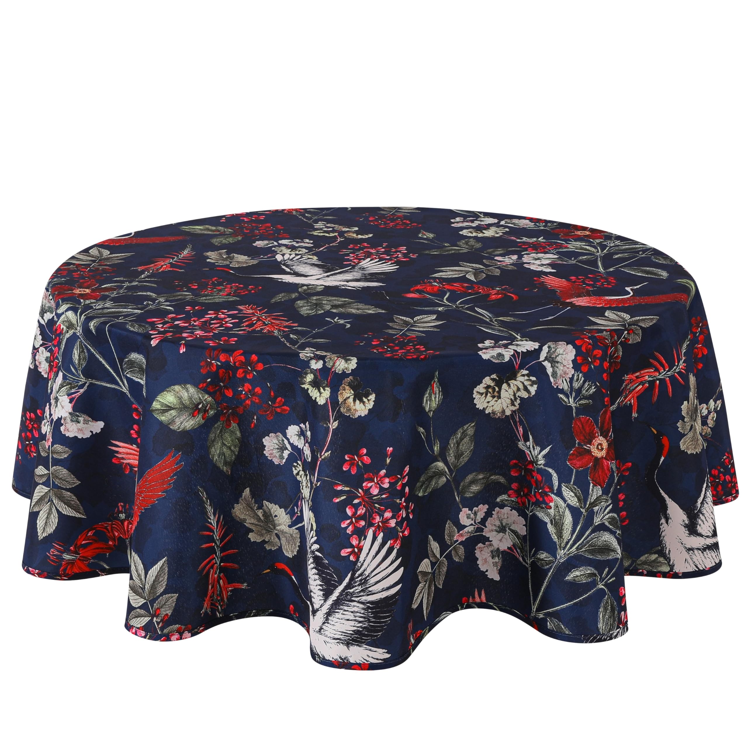 Home Direct Stain Resistant Spill Proof Water Repellent Round Fabric Tablecloth Table Cover Table Cloth 140cm 55"
