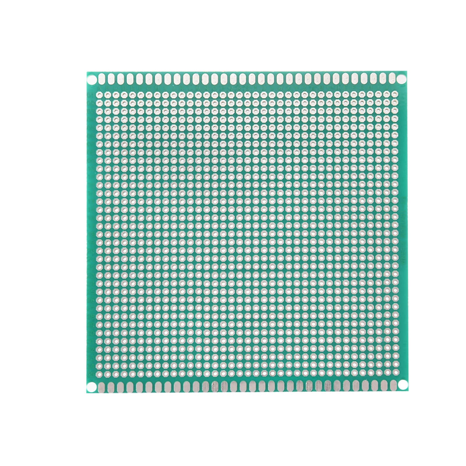 YOKIVE 2 Pcs Single Sided Universal Printed Circuit Boards, FR-4 PCB Tinned Board, Good for DIY Soldering Electronic Projects (Green, 100x100mm)