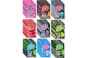 Pop Rocks Candy Variety Pack Popping Candy - Pop Rocks Bulk Candy, Nine Different Flavors Bulk Popping Candy (36 Count)