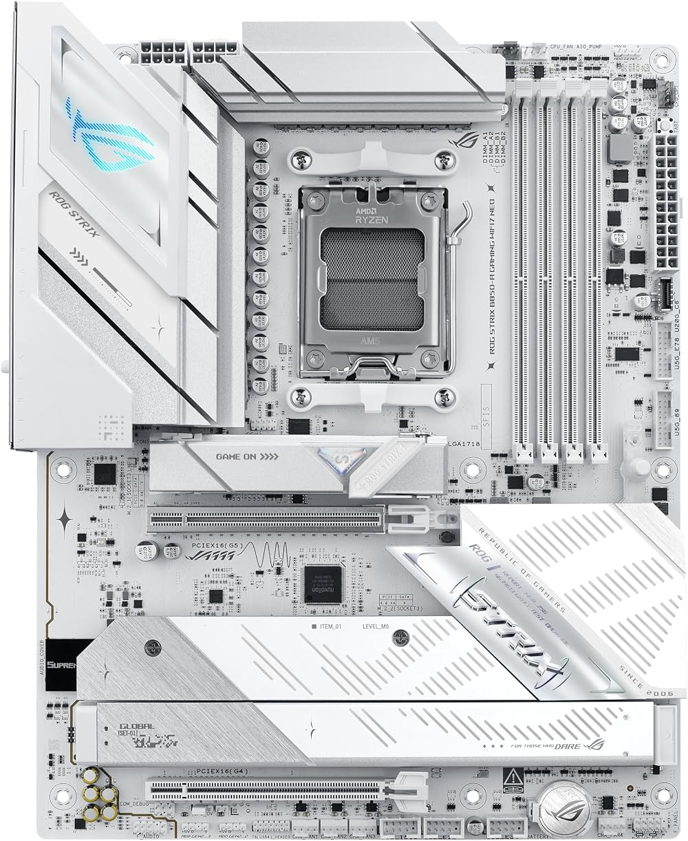 ASUS ROG STRIX B850-A GAMING WIFI7 NEO DDR5 ATX AM5 Motherboard White