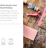 Speedball Block Printing Starter Kit - Premium Cutters & Comfort Grip view 2