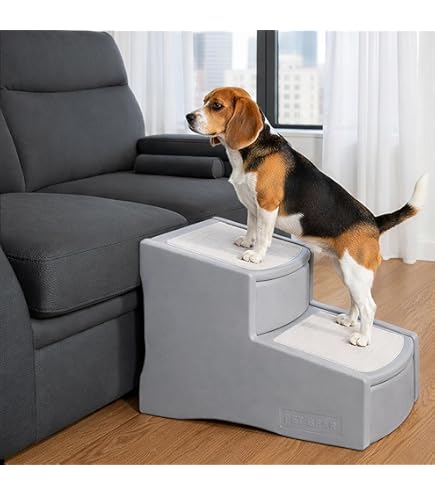 pet gear easy step ii Pet Stairs, 2 Step for Cats/Dogs up to 75-pounds, Portable, Removable Washable Carpet Tread, No Tools Required : Pet Supplies It is ideal for Farbe:ANIS Care and Cleaning of magento_2929