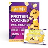 Smart for Life Banana Chocolate Chip Protein Cookies, 12 Count, Low Sugar | High Protein Cookie Diet - Meal Replacement, On the Go Vegan Snacks - Low Calorie, High Fiber