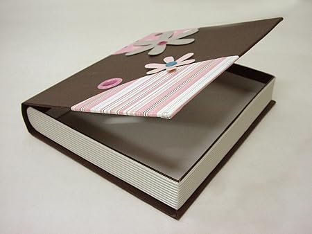 CAJA CARTON FORMA LIBRO FLORES: Amazon.es: Hogar