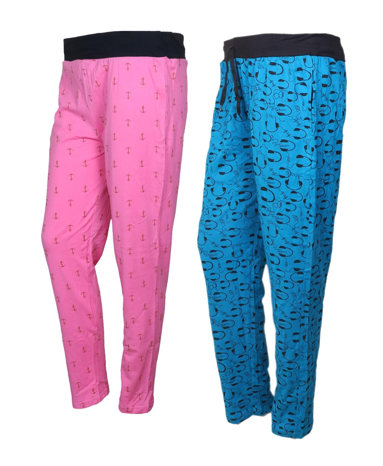 indiweaves cotton lower/track pants/pyjama for women(pack of 2)
