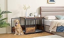KOOPRO 40 Inch Dog Crate Furniture with Cushion for