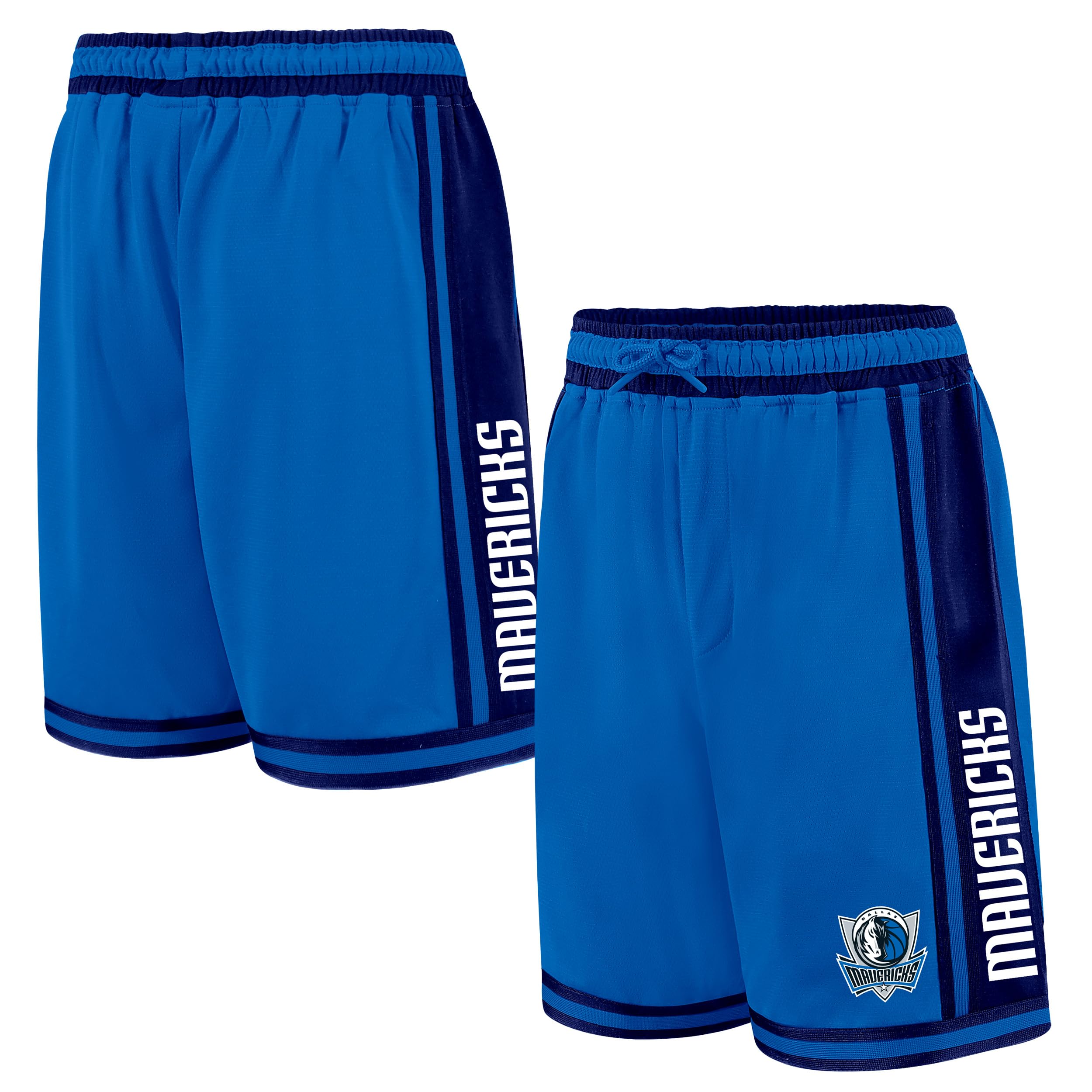 Ultra Game NBA Official Men's Classic Basketball Shorts, Dallas Mavericks, Team Color, XXX-Large Image