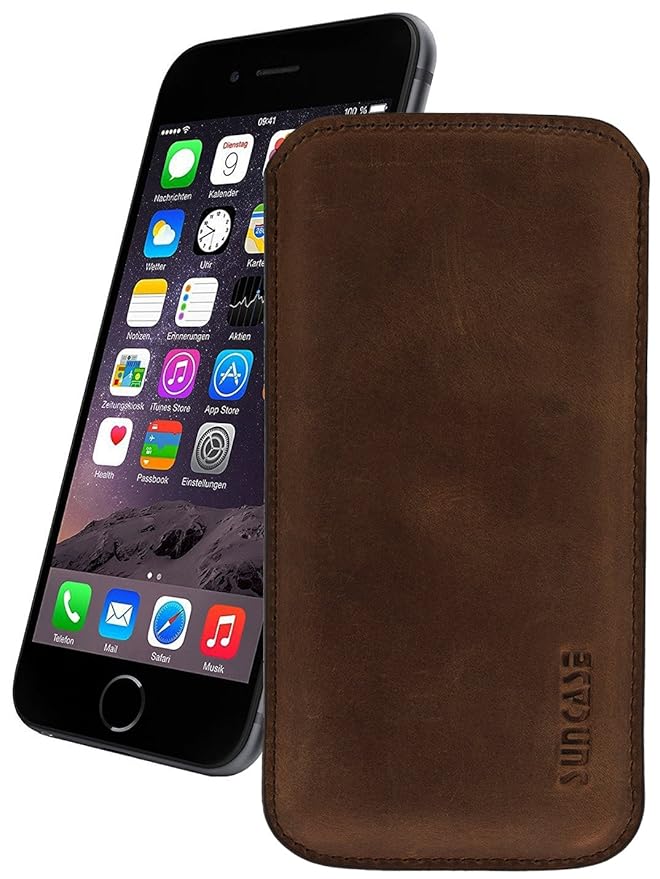 Original Suncase Leder Etui für iPhone 8 / iPhone 7 / iPhone 6s / iPhone 6 (4.7 Zoll) Ultra Slim Tasche Handytasche Ledertasc