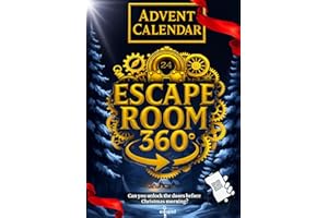 Escape Room Advent Calendar 360: 24 Puzzles & Riddles for Adults with 360° scenes (No App Required) - Will You Escape Before 