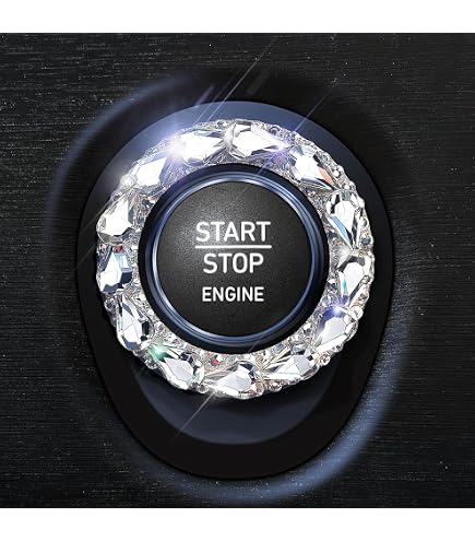 Rotatable Auto Car Engine Start Ignition Stop Button Protective Cover Universal