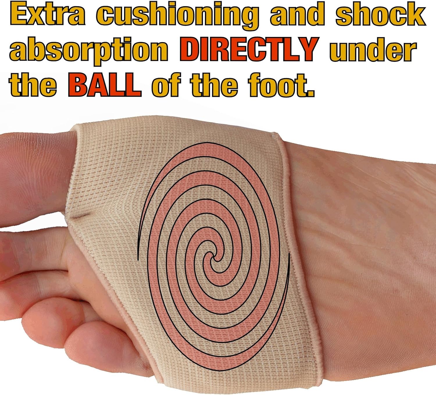 Medipaq Metatarsal Gel Cushion Pads (1 Pair, UK Size 3-7½), Ball of Foot Pads for Women, Relieves Pressure on Heels & Toes - Image 3