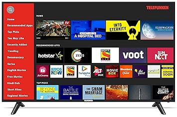 Telefunken 140 cm (55 Inches) 4K Ultra HD Smart LED TV TFK55KS (Black) (2019 Model) |With Quantum Luminit Technology