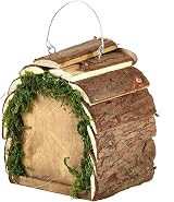 Pet Ting Wooden Insect & Bee Hotel Natural Wood Garden Decoration view 3