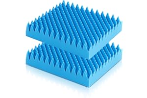 Geiserailie 2 Pcs Egg Foam Pad Eggs Chair Cushion to Relieve Back Foam Christmas Seat Cushion Chair Accessories Pad for Office Recliner Wheelchair Home Car (Egg,Blue)