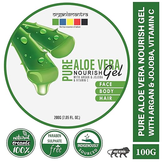 Organix Mantra Pure Aloe Vera Nourish Gel for Skin/Hair 200GM
