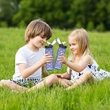 GOPPUS 500ml Kids Water Bottle with Straw Tritan BPA Free Purple view 6