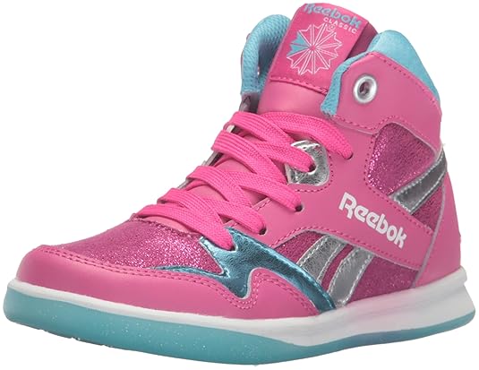 Reebok Street Stud MidK Track Shoe, Rose Rage/White/Crisp
