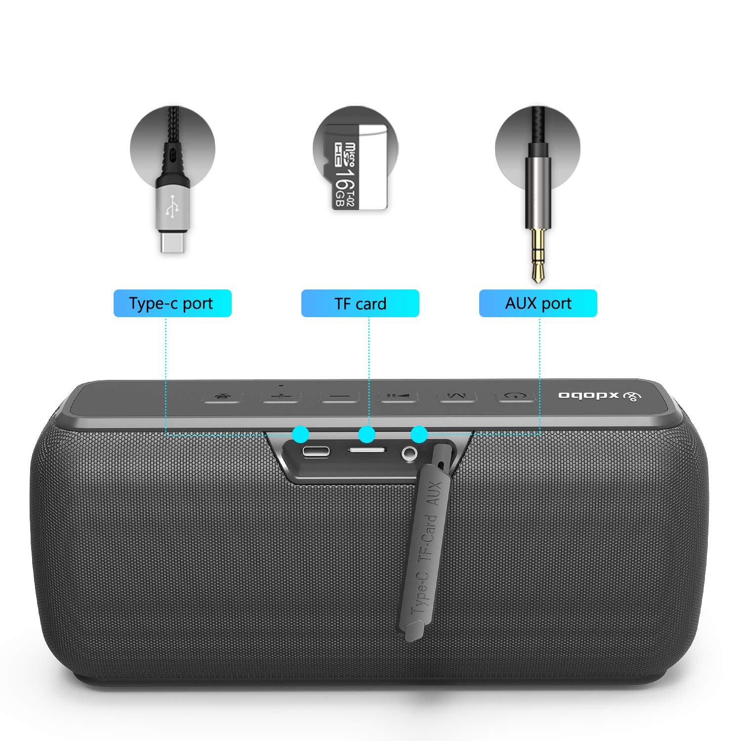Mua Waterproof Portable Wireless Bluetooth Speaker 60W Outdoor Speakers ...