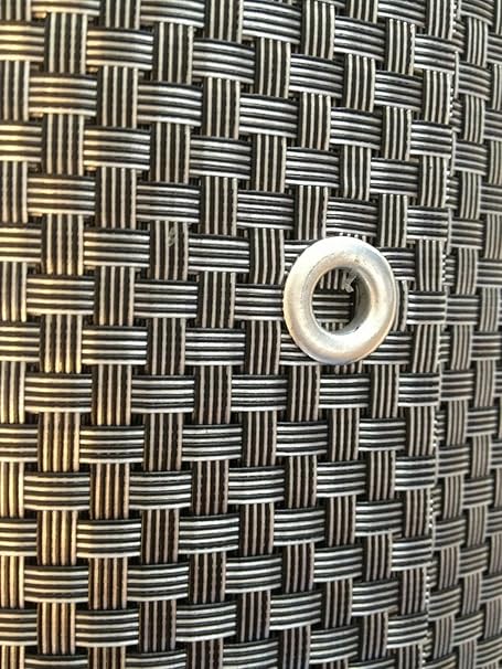 S&D Smart Deko 800x90cm Silber&Anthrazit Polyrattan Sichtschutz, Balkonsichtschutz, Windschutz, Balkonblende, Garten Sichtsch