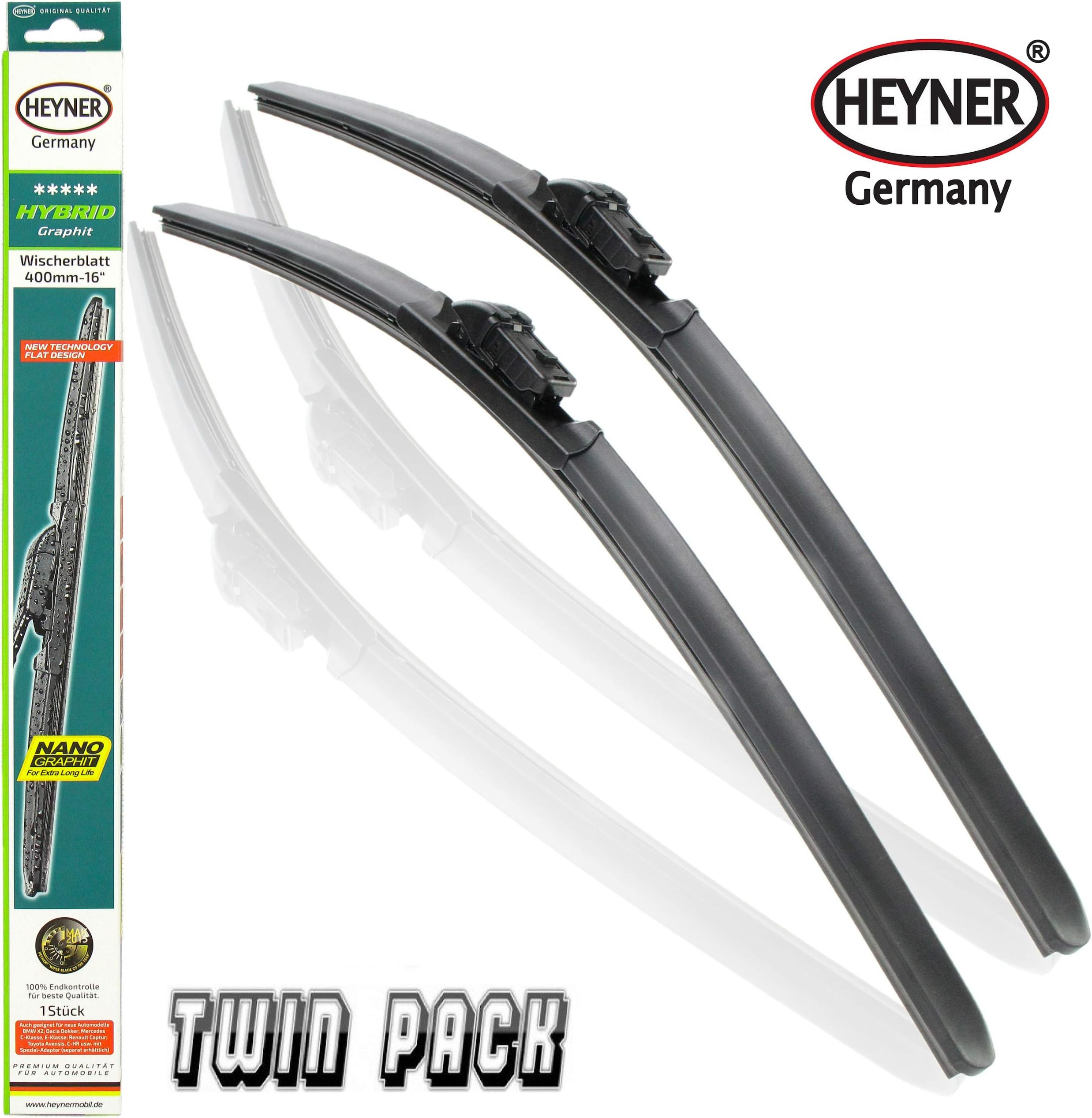 HEYNER Wipers Fits VW Passat b6 saloon 2005-2010 Hybrid Windscreen Front Wiper Blades HH2419TL