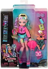 Monster High Lagoona Blue Doll with Accessories and Pet Piranha HHK55 view 6