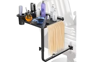 yeshine Hair Extension Tool Tray, Styling Chair Tray, Metal Salon Chair Attachment, Rotating Extension Tray Hairstylist, Alternative for Roller Trays, Salon Caddies and Salon Trays