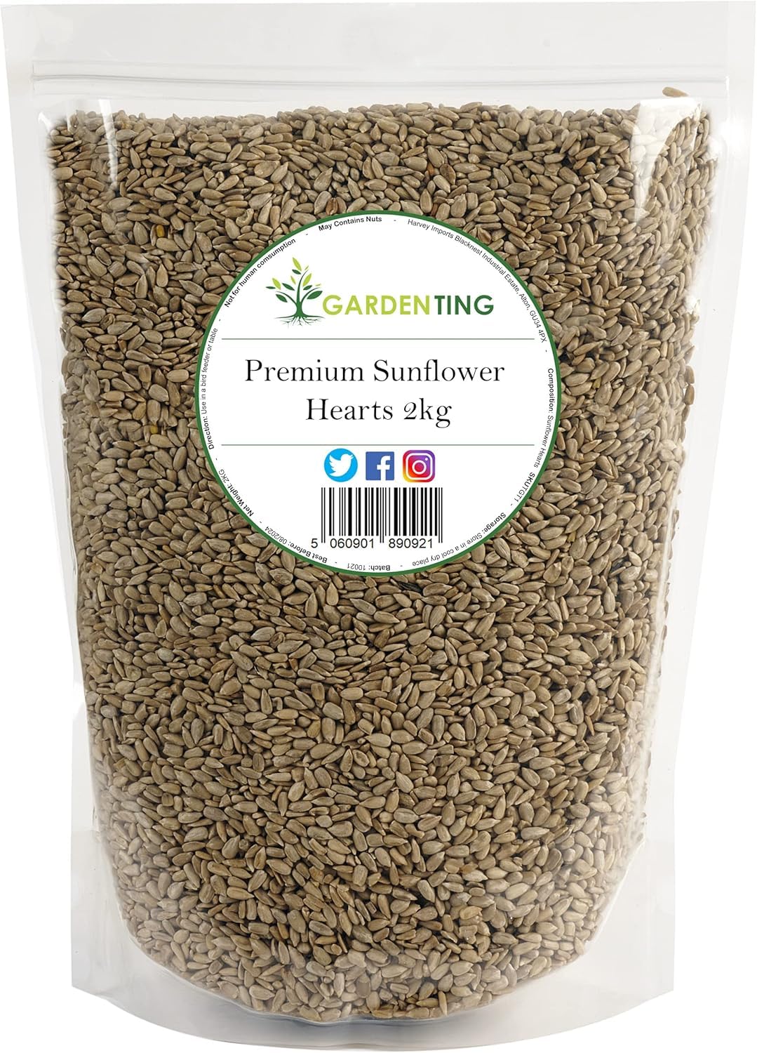Sunflower Hearts Bird Seed 2kg