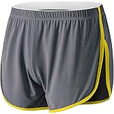 ZAIGGUT Mens Split Side Boxers Breathable Mesh Boxers for Men Sexy Workout Running shorts