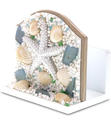 Ocean Theme Ceramic Butter Dish With Lid – Seahorse, Starfish, Coral Decoration