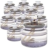 Hyoola Oil Candles - 8 Hour Liquid Candles - Disposable Liquid Paraffin Tea Lights - 24 Pack - for Restaurant Tables and Emer