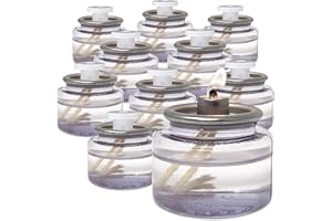 Hyoola Liquid Candles - 8 Hour Disposable Paraffin Tea Lights - 12 Pack - Emergency and Restaurant Candles