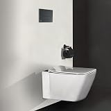 Ideal Standard Oleas Toilet Flush Plate Black Dual Flush Mechanical Actuation view 6