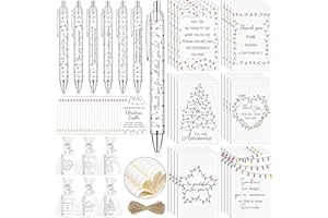 24 Sets Coworker Christmas Gifts Bulk Inspirational Pens Motivational Notebooks Thank You Gift Cards Christmas Employee Appre