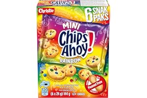 CHIPS AHOY! MINI RAINBOW SNAK PAK 144 G, Baked in Canada