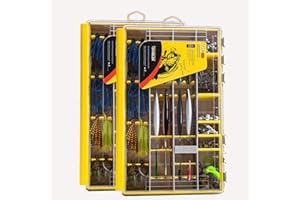 Tcakelox Deluxe Fishing Tackle Box, Waterproof 3600 & 3700 Terminal Tackle Trays, Organizer Includes 2 Type Dividers, Multi-purpose and All-in-one Tackle Storage (3700-3 all-in-one 2 pack)