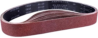 STEBRUAM 50x686 mm Sanding Belts Set 3pcs Each 80/120/150/240/400 Grains