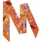 MurierSilk 100% Mulberry Silk Scarf for Women Neck, Handbags,Bags, Purse, Hair Head Ribbon Skinny Scarf Silk Headband Scarf