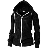 GIVON Women's Lightweight Zip Up Hoodie Knit Fabric Long Sleeve Thin Jackets with a Soft Brushed