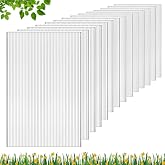DGSL Polycarbonate Greenhouse Panels, 6 Pcs 4'x 2'x 0.16'' Twin-Wall Sheets | Twin-Wall Polycarbonate Panels for Thermal Insulation, UV Protection and Plant Growth