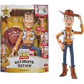 Mattel Disney and Pixar Toy Story 5 Ultimate Action Woody | 16-inch Figure with Simple &amp; Animated Mode, Posable Joints, Movie-Accurate Design