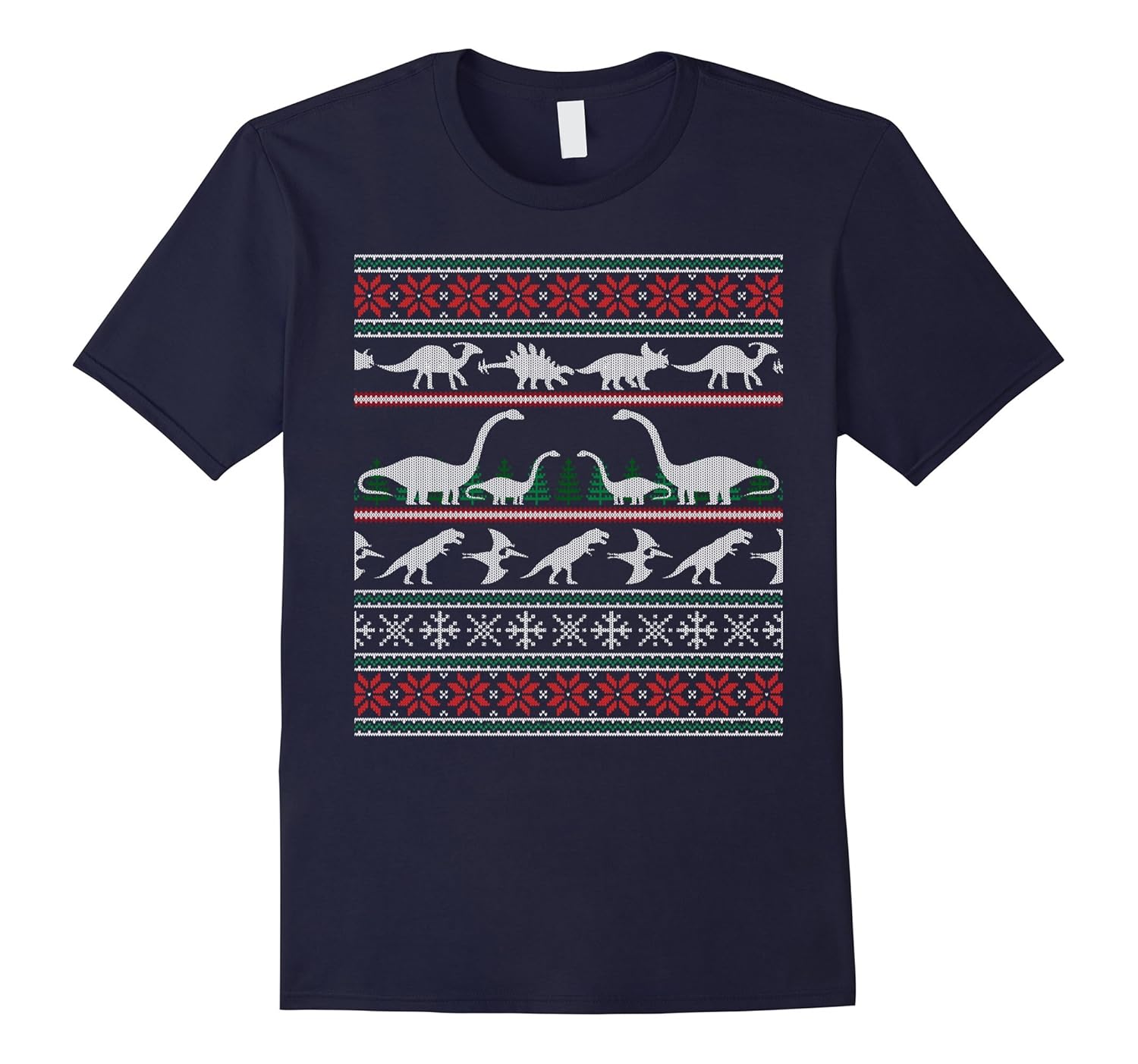 Dinosaur Ugly Christmas Sweater T-Shirt Xmas Sweater-ANZ