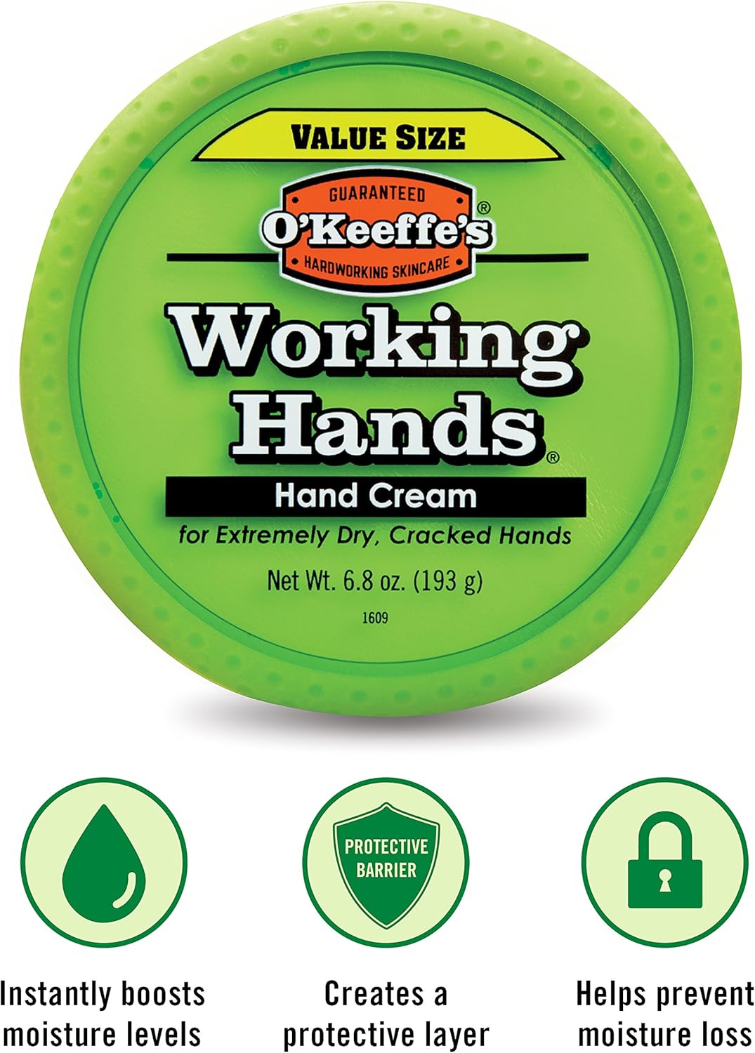 O'Keeffe's Working Hands Hand Cream Value Size, 6.8 oz., Jar - - 