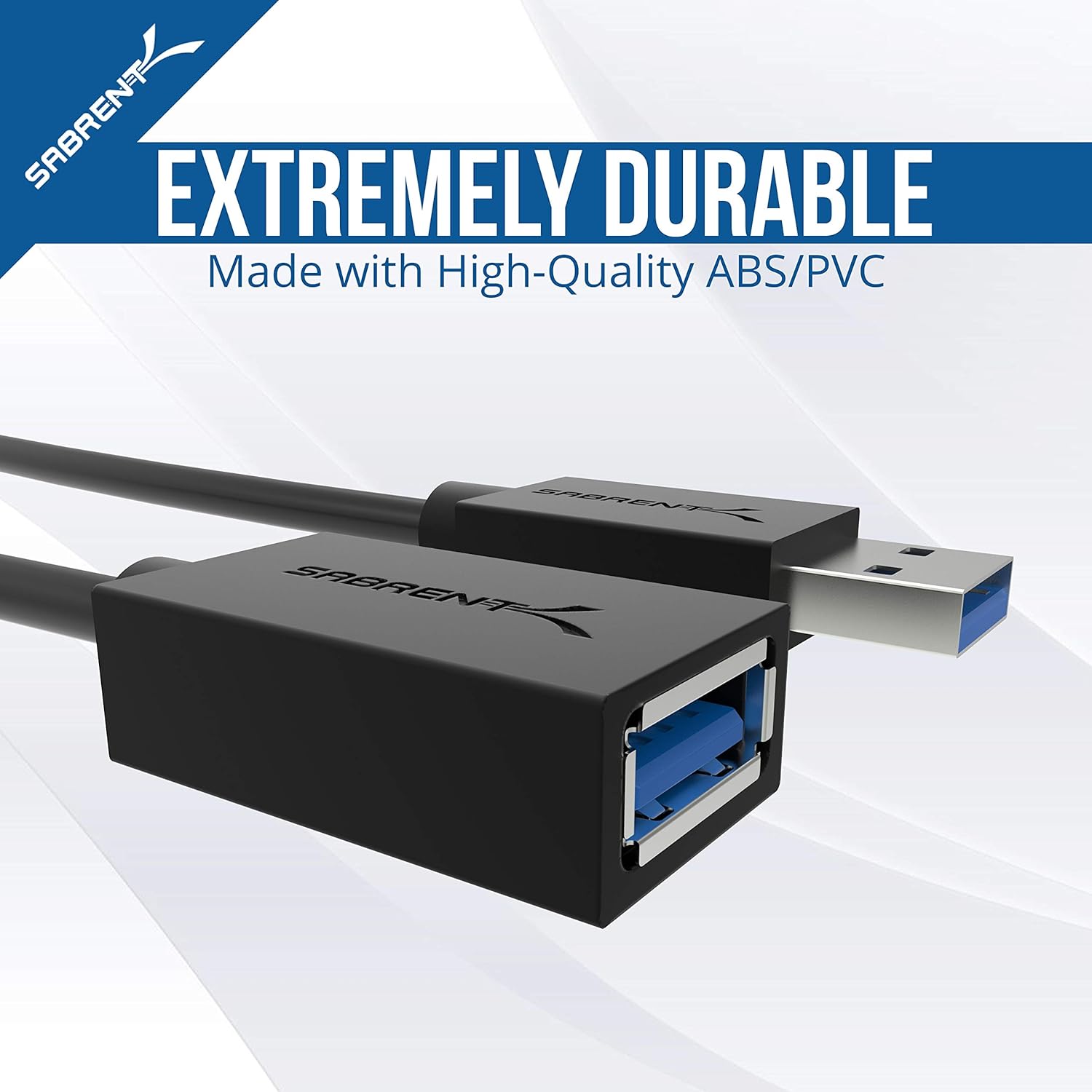 Sabrent 22AWG USB 3.0 Extension Cable - A-Male to A-Female [Black] 6 Feet (CB-3060): Computers & Accessories